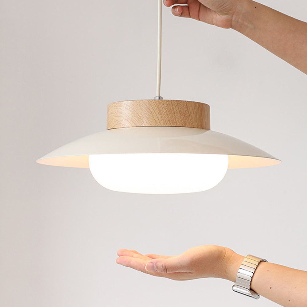 Cream Glutinous Rice Ball Bowl Pendant Light - Cueteks