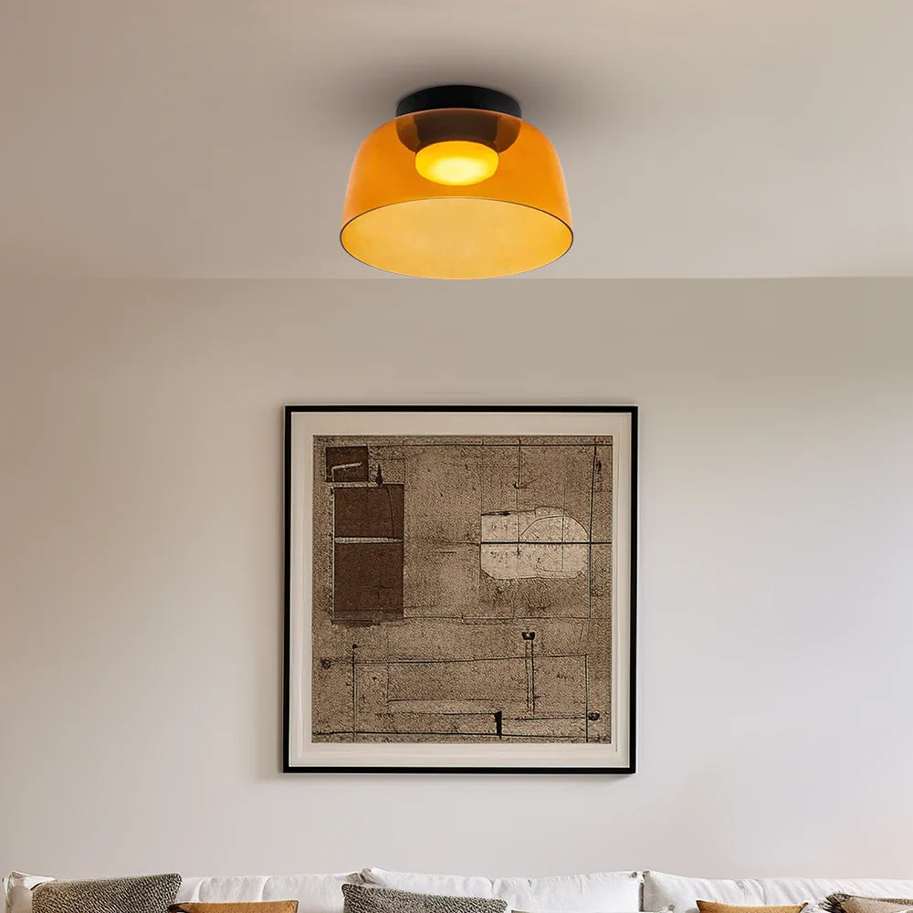 Nordic Designer Creative Personality Medieval Glass Ceiling Lamp - Cueteks