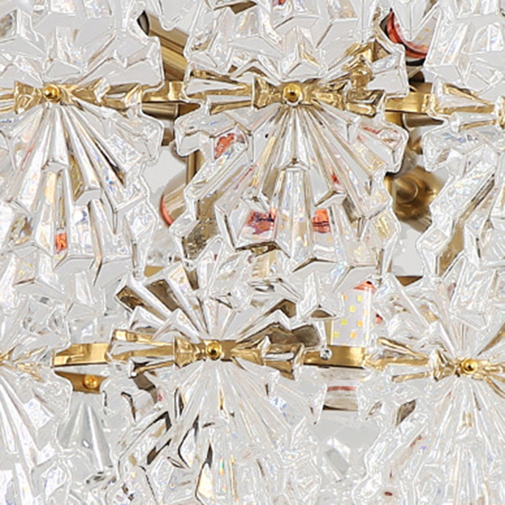 Marilyn Kronleuchter 3 Ringe,Metall & Glas - Cueteks