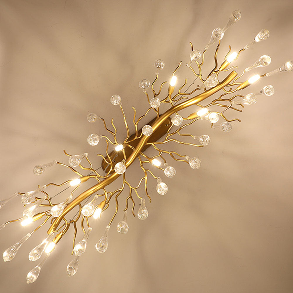 Modern Glass Teardrop Tiered Chandelier - Cueteks