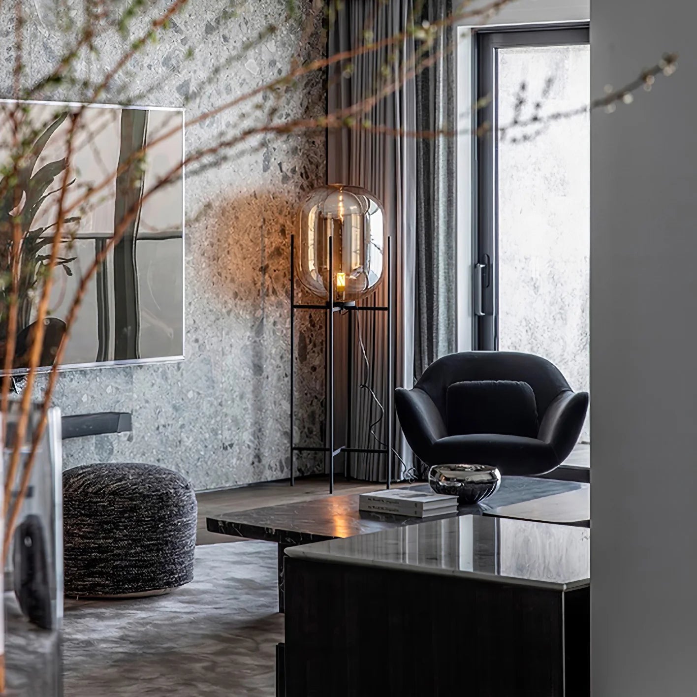 Postmodern Designer Glass Floor Lamp - Cueteks
