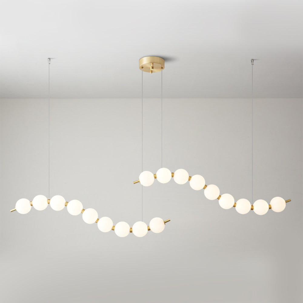 Creative Necklace String White Ball LED Pendant Lights - Cueteks