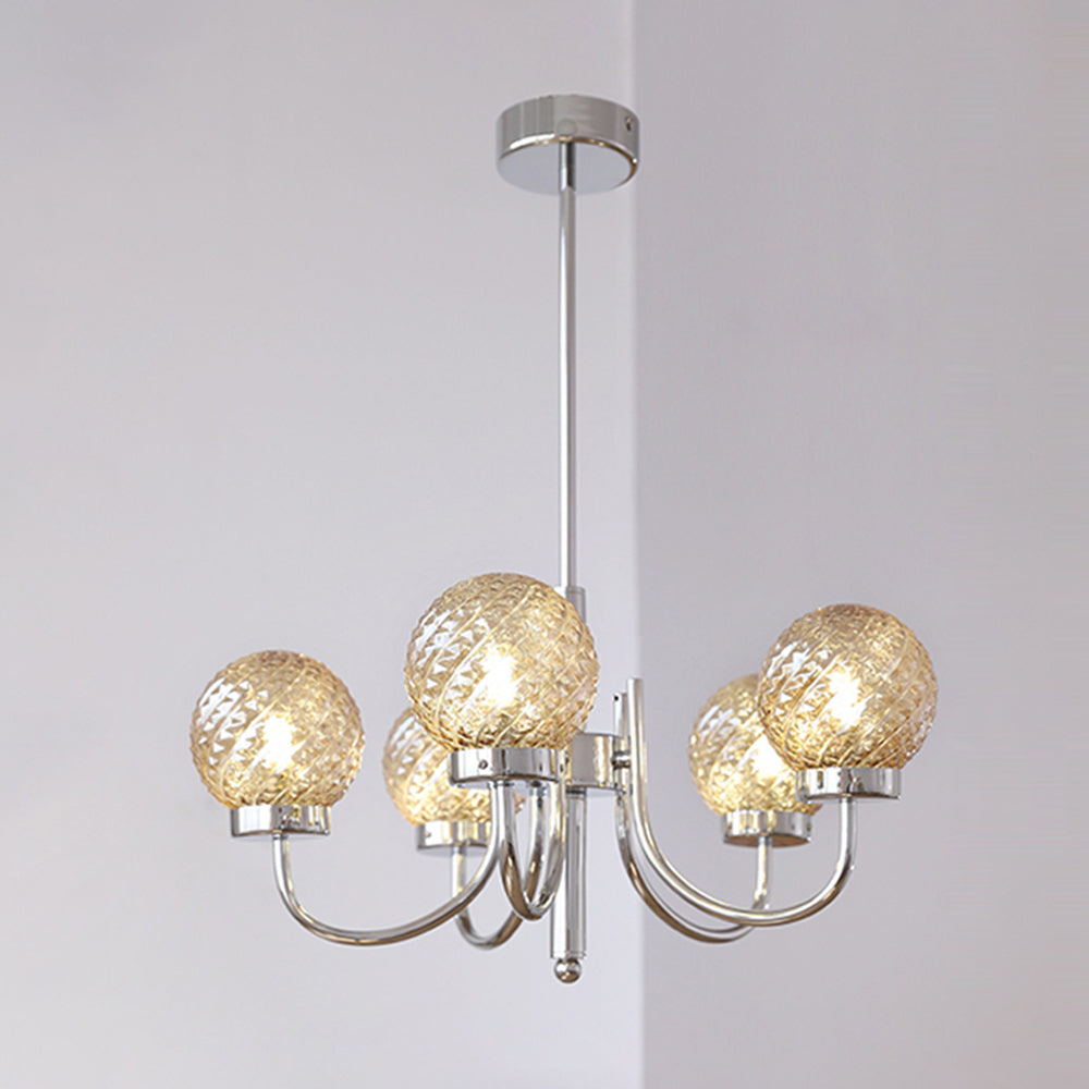Light Luxury Glass Ball Bedroom Chandeliers - Cueteks