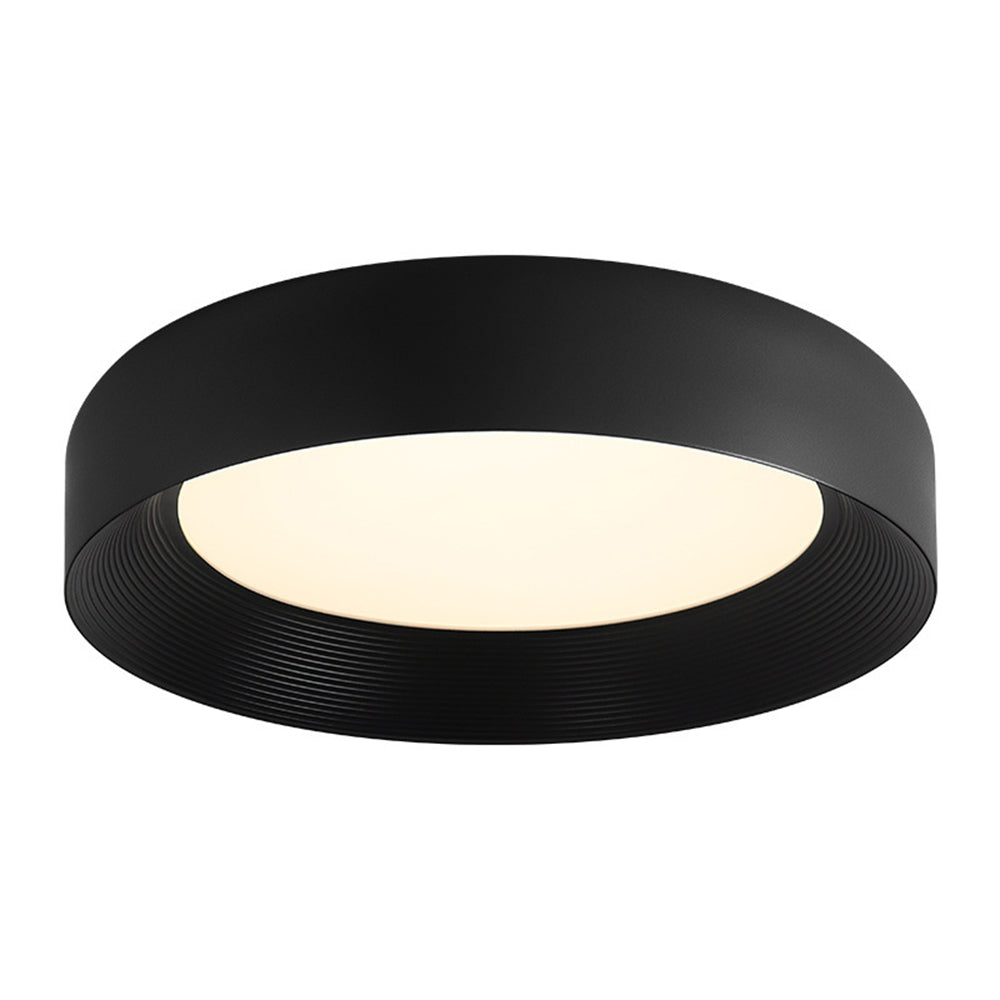 Modern LED Metal Ceiling Lamp Flush Mount Black Ceiling Light - Cueteks