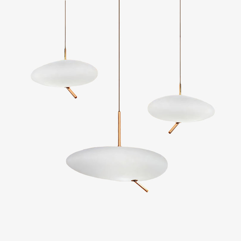 Modern Glass Pebbles Pendant Light - Cueteks