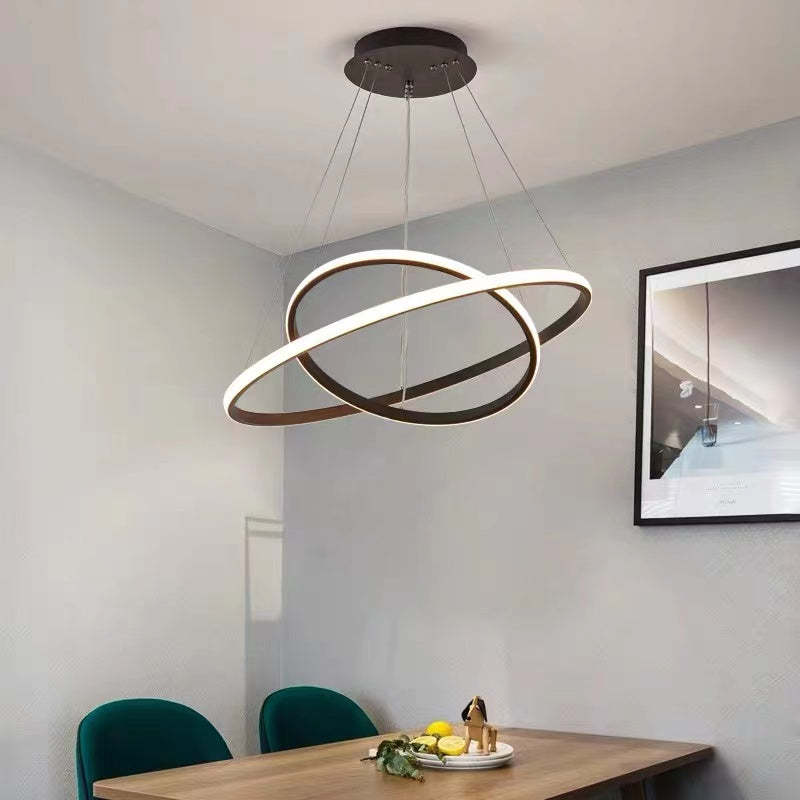 LED Ring Pendant Light Suspended Hanging Ring Chandelier - Cueteks