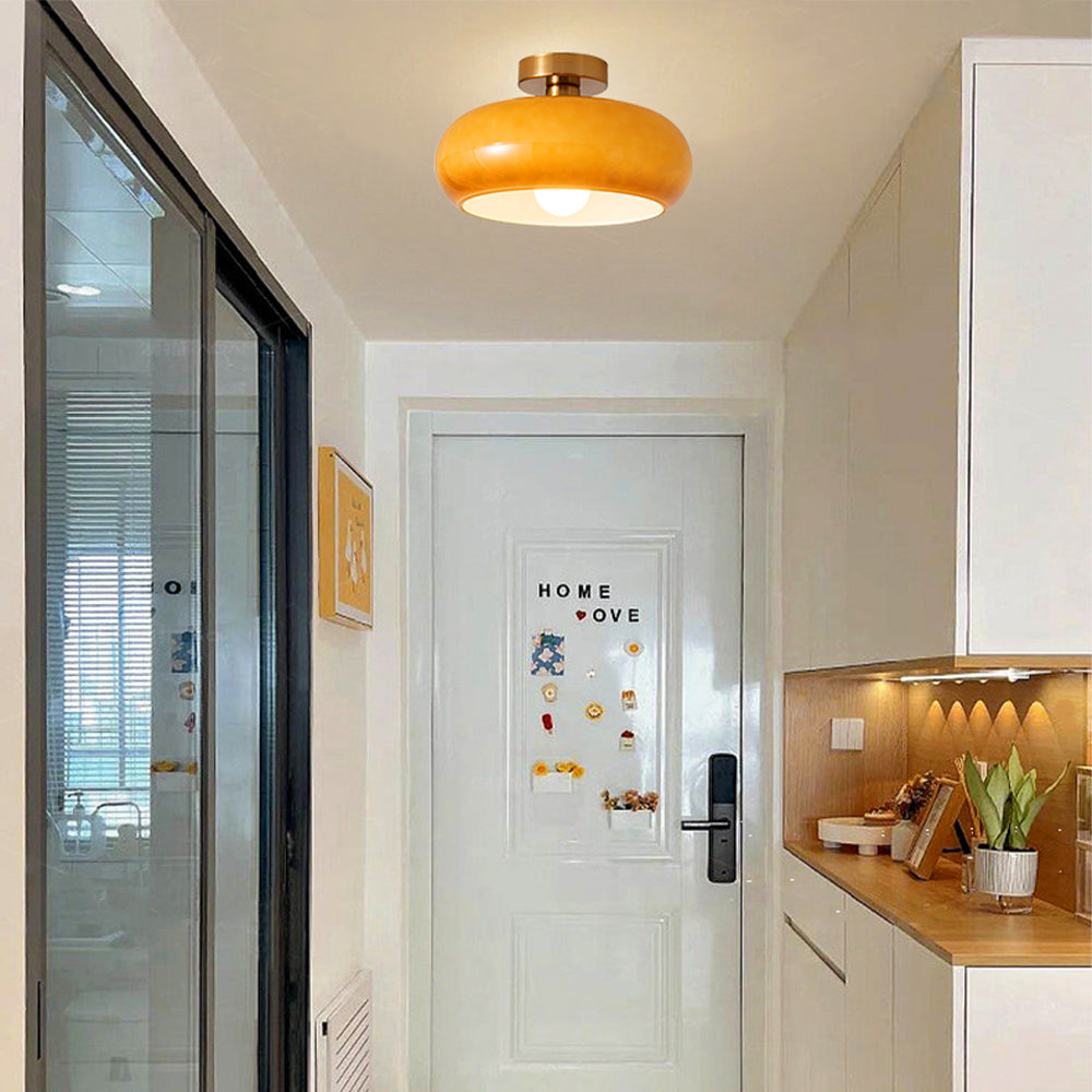 Vintage Round Glass Ceiling Lights - Cueteks