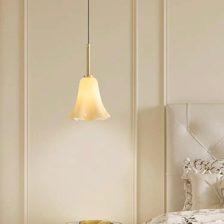 Vintage Glass Pendant Light For Bedroom - Cueteks