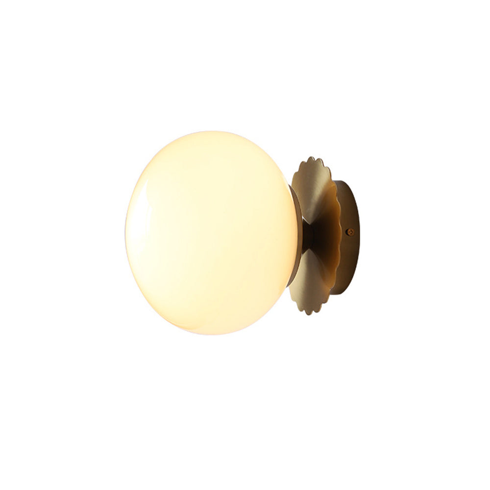 Vintage Glass Round Head Wall Sconce - Cueteks