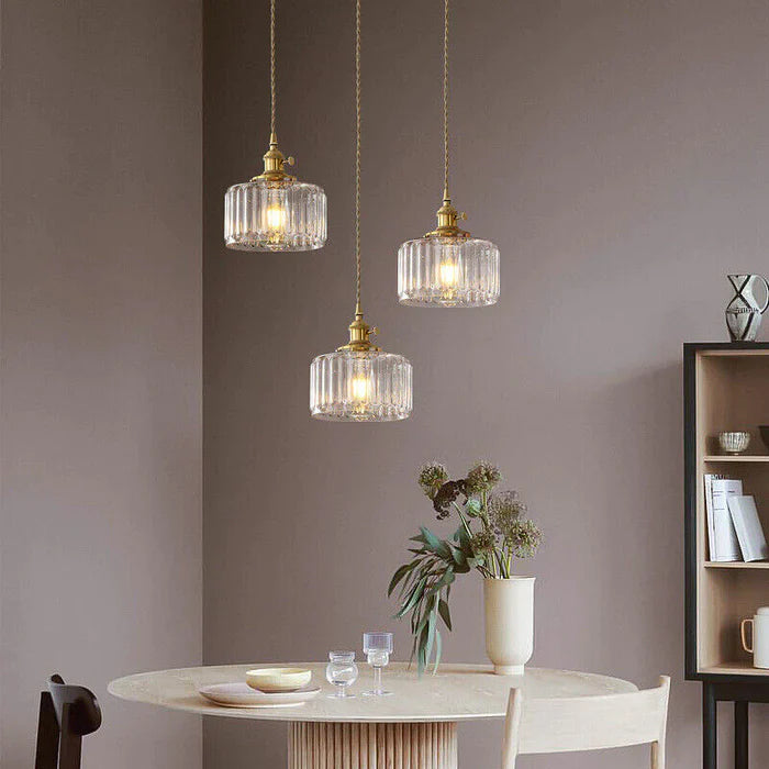Nordic Retro 1 Light Glass Pendant Light - Cueteks