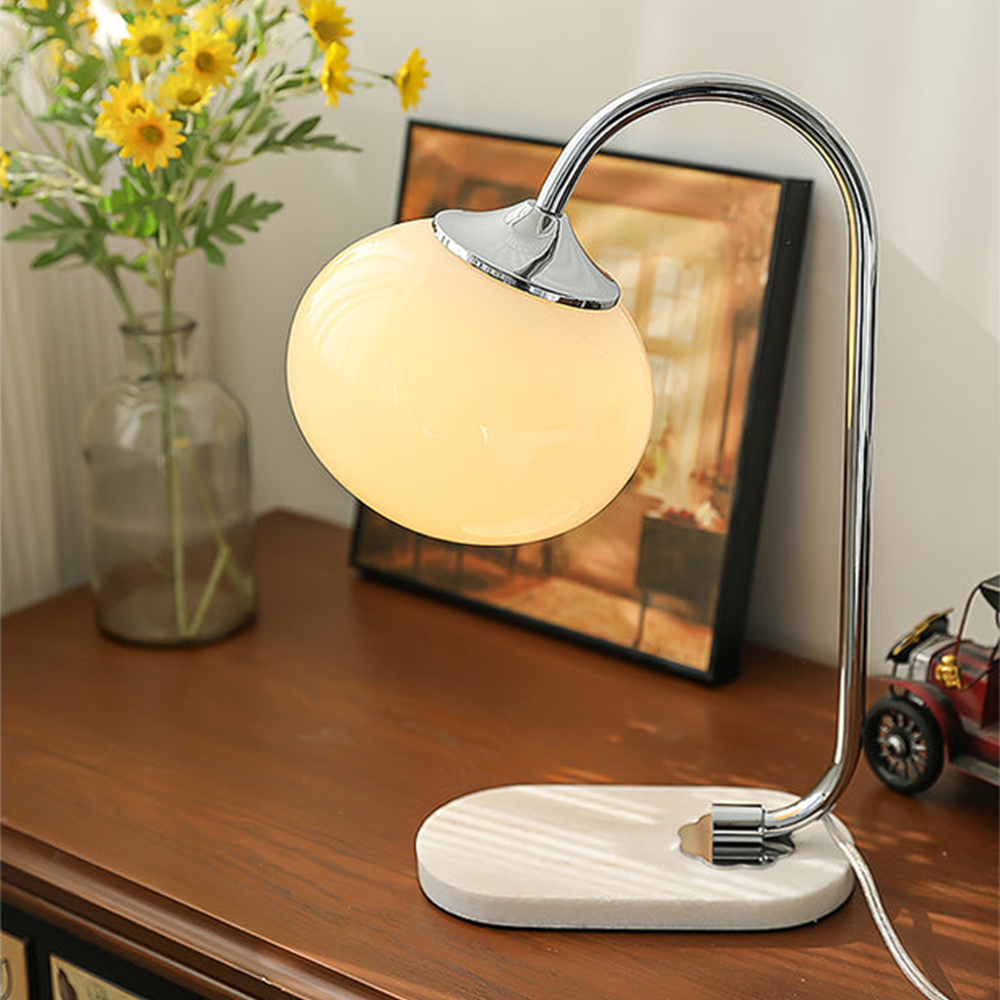 Marshmallow Metal Glass Table Lamp - Cueteks