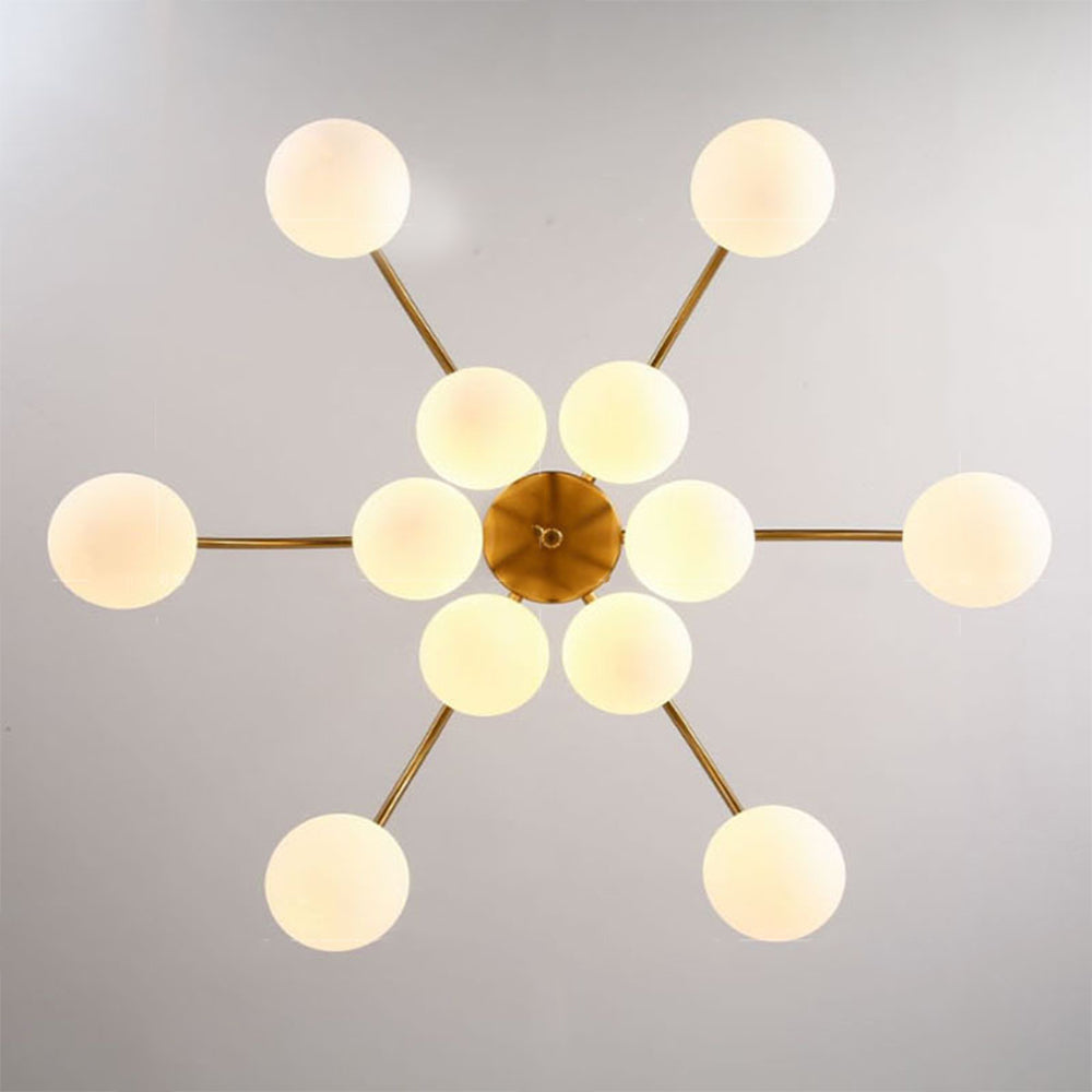 Modern Gold Sputnik Shape Chandelier - Cueteks