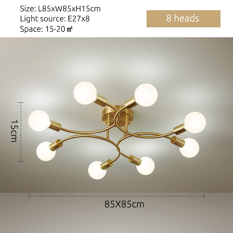 Valentina Moderner Ball Glas LED Pendelleuchter Kronleuchter Deckenleuchte - Cueteks