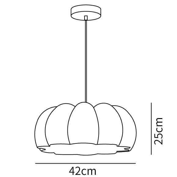 Eco-friendly Resin Pumpkin Pendant Light - Cueteks
