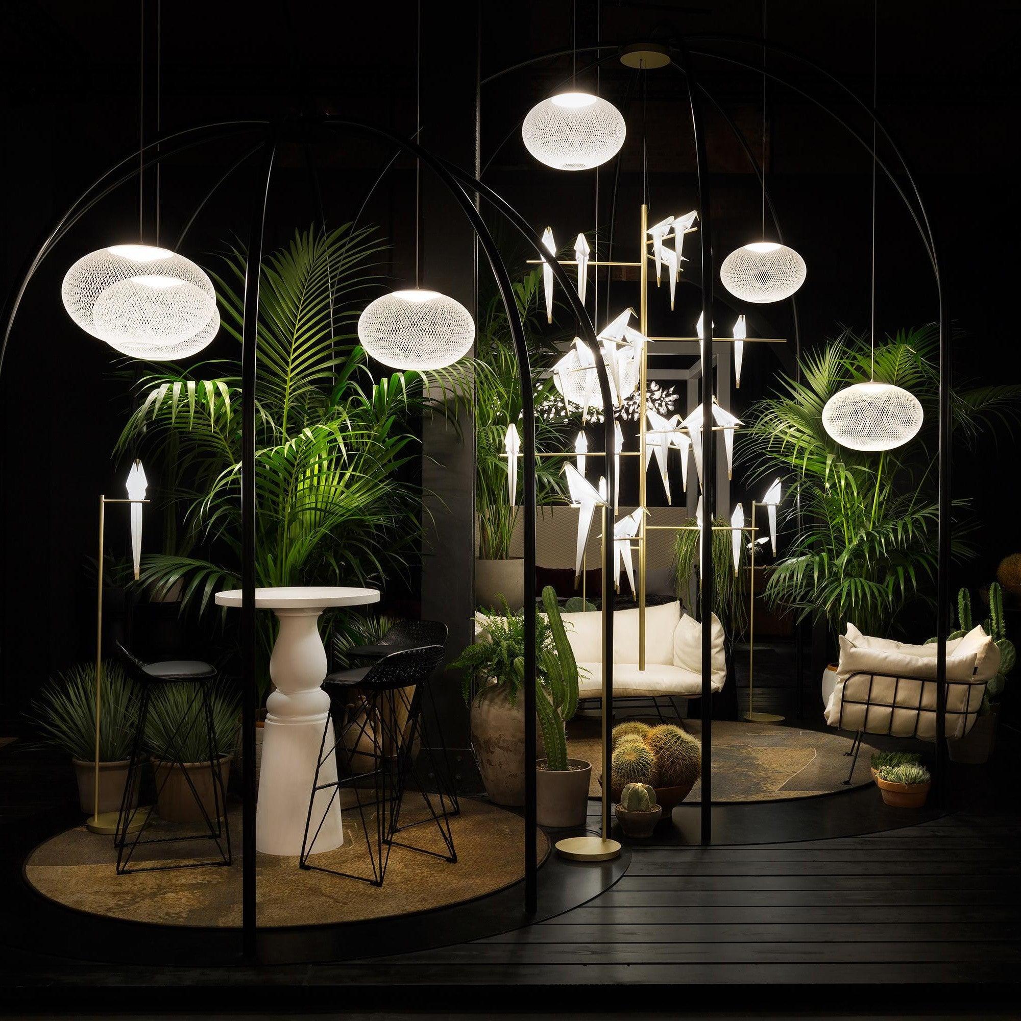 Metallic Meshwork Pendant Lamp - Cueteks