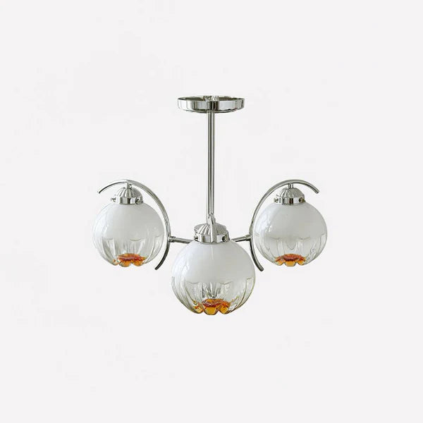 Modern Classic Flower Shape Glass Chandelier - Cueteks