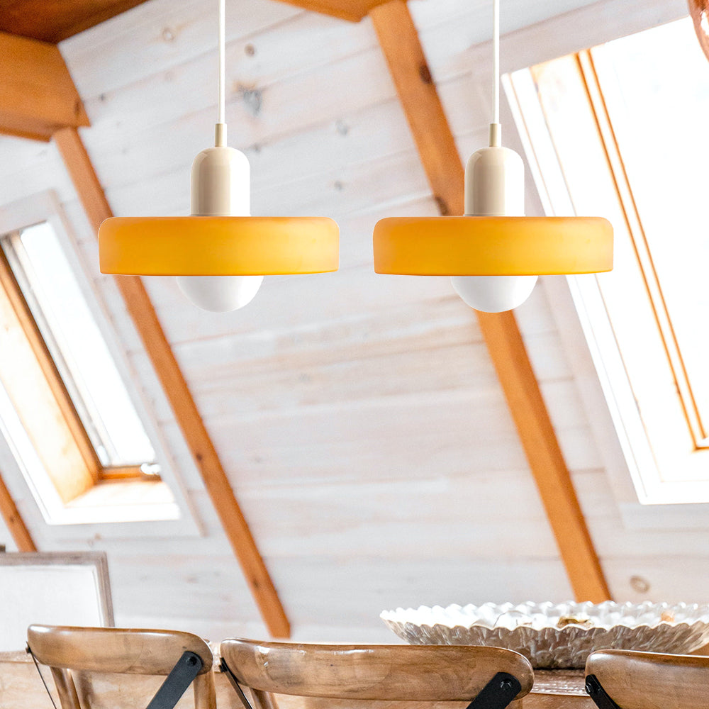 2 Heads Modern Bauhaus Glass Pendant Light - Cueteks
