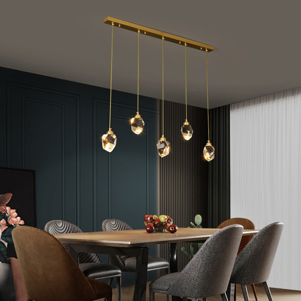 Creative Modern Crystal Gold Raindrop Chandelier - Cueteks