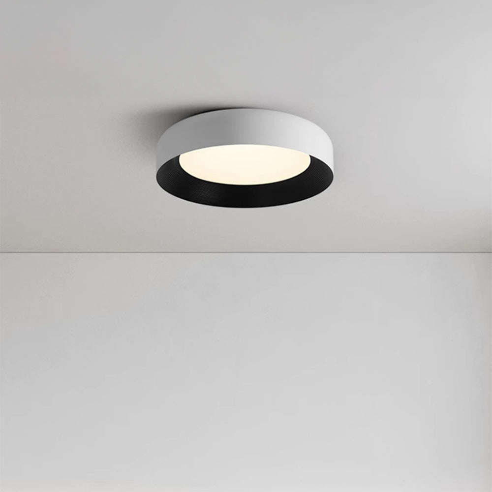 Modern LED Metal Ceiling Lamp Flush Mount Black Ceiling Light - Cueteks