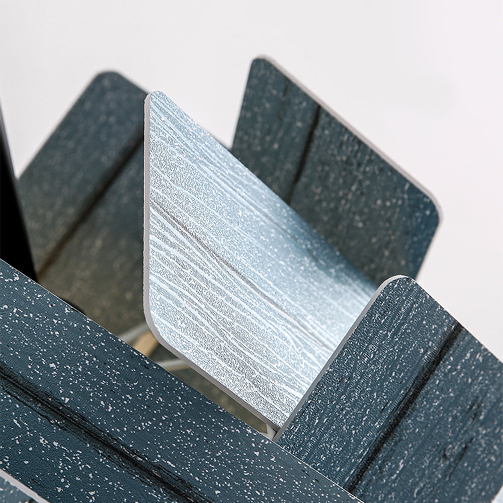 Escape blue and light-coloured textured strip surfaces close-up