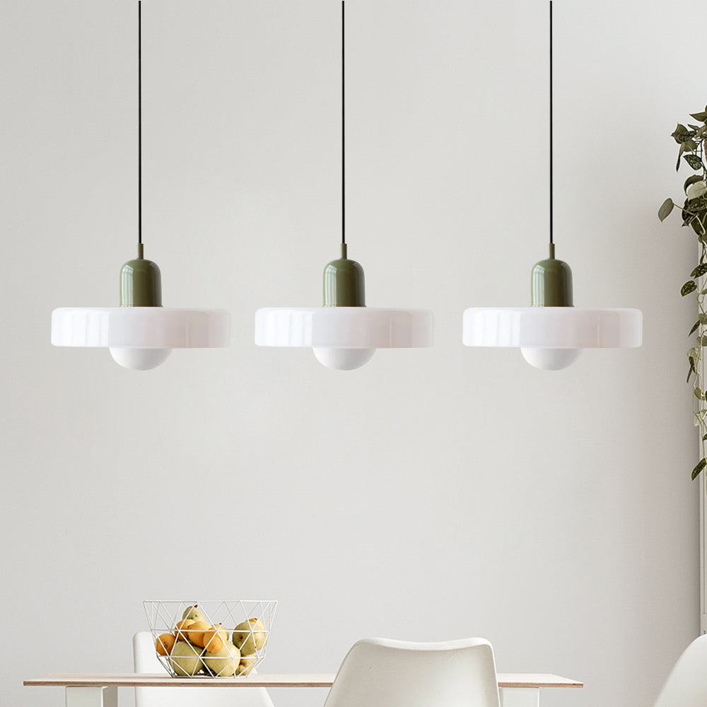 3 Heads Bauhaus Modern Simple Glass Pendant Light - Cueteks