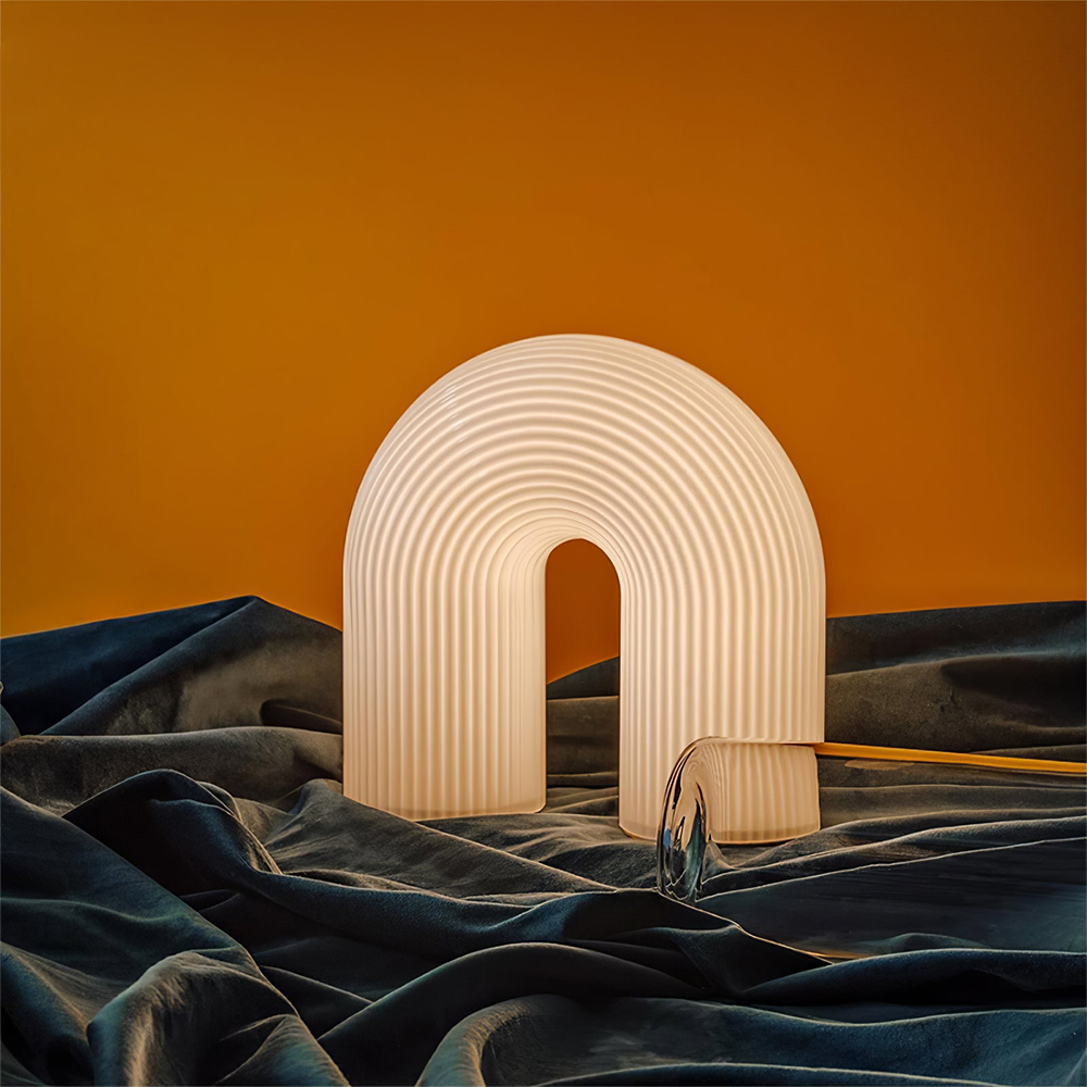Unique Arch Metal Table Lamp - Cueteks