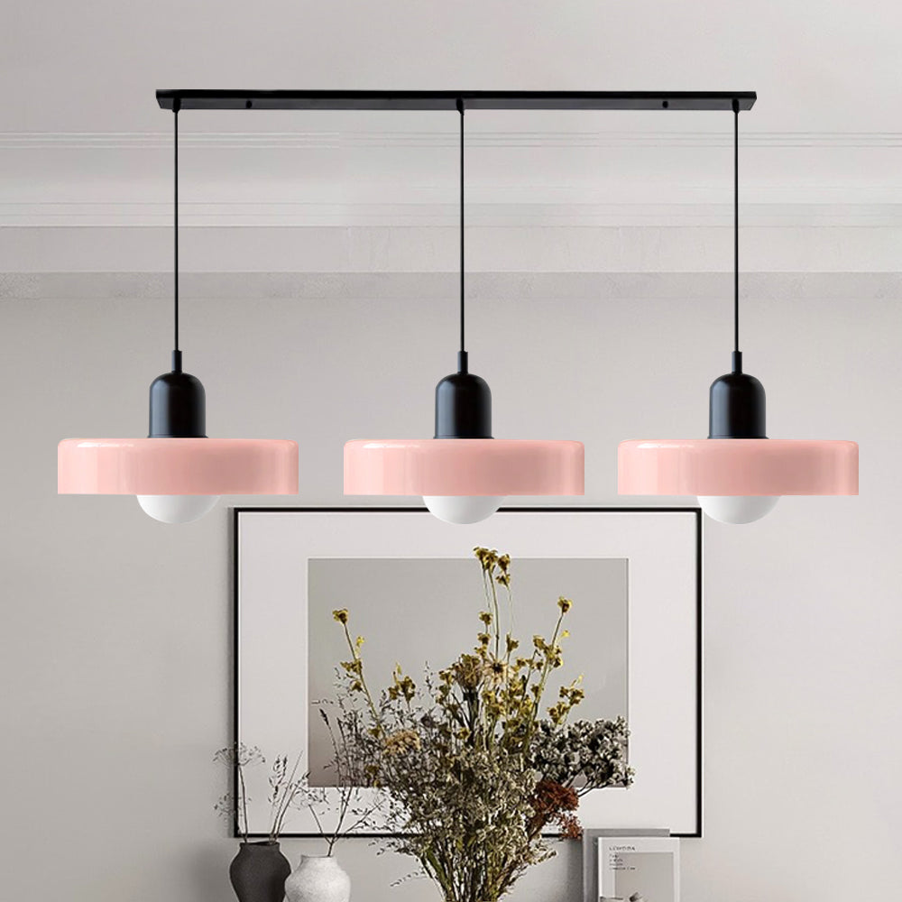 3 Heads Bauhaus Modern Simple Glass Pendant Light - Cueteks