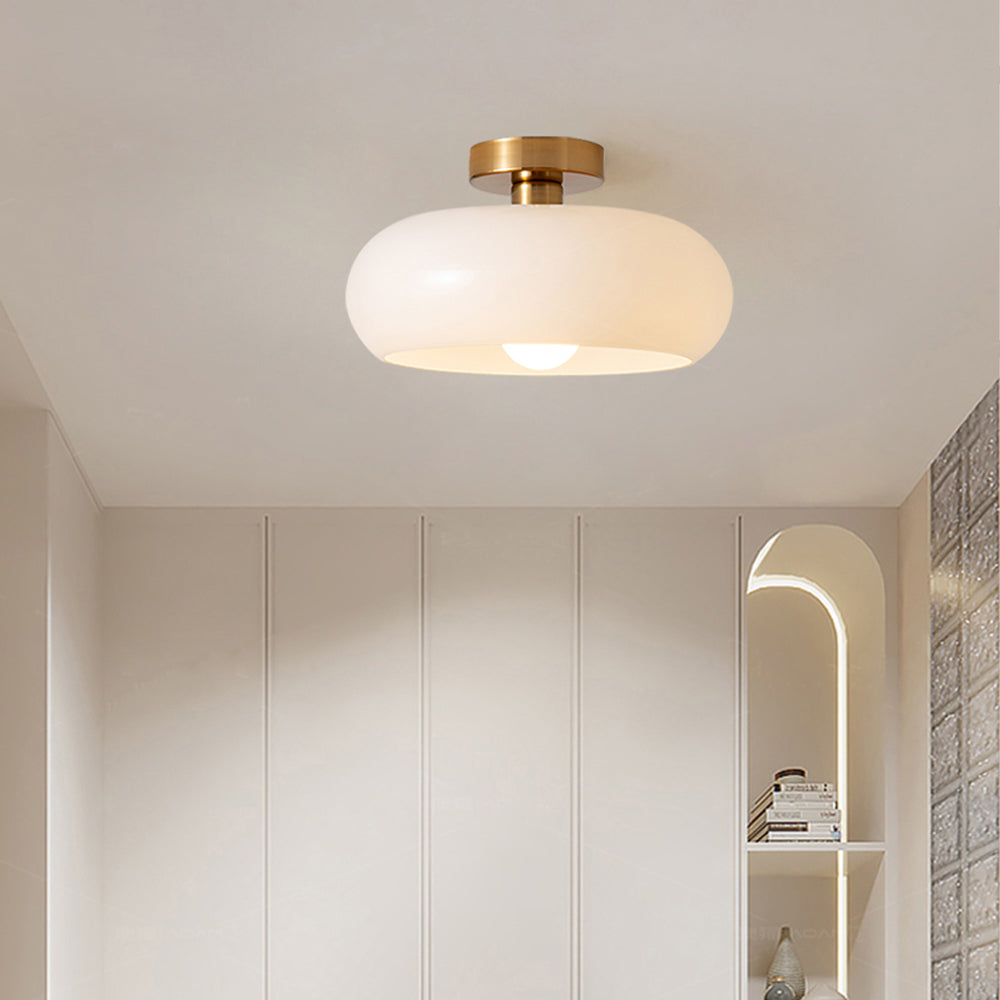 Vintage Round Glass Ceiling Lights - Cueteks