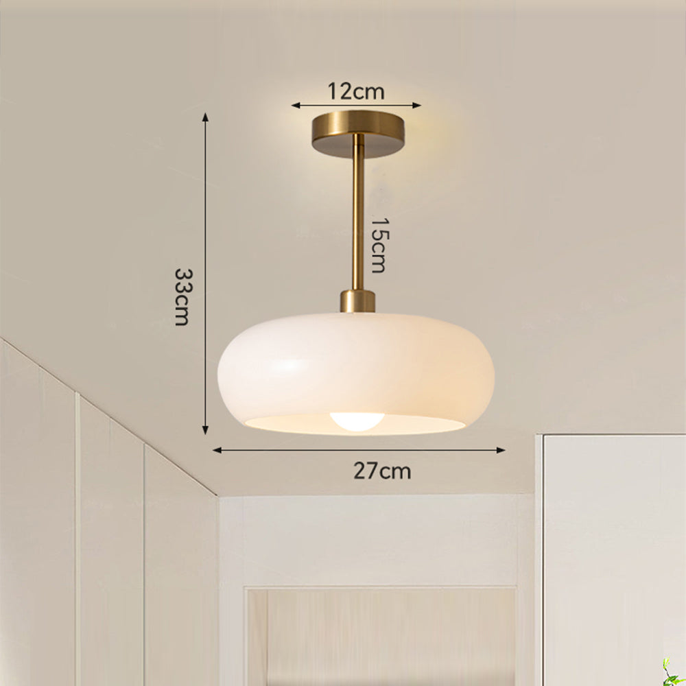 Vintage Round Glass Ceiling Lights - Cueteks