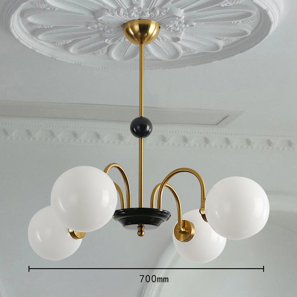 Chrome Chandelier Living Room Lighting Nordic Glass Chandelier - Cueteks