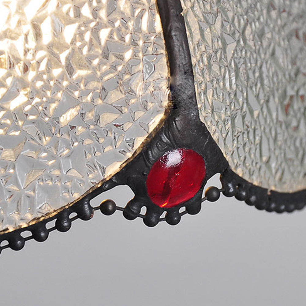 Vintage Stained Glass Dome Tiffany Pendant Light - Cueteks