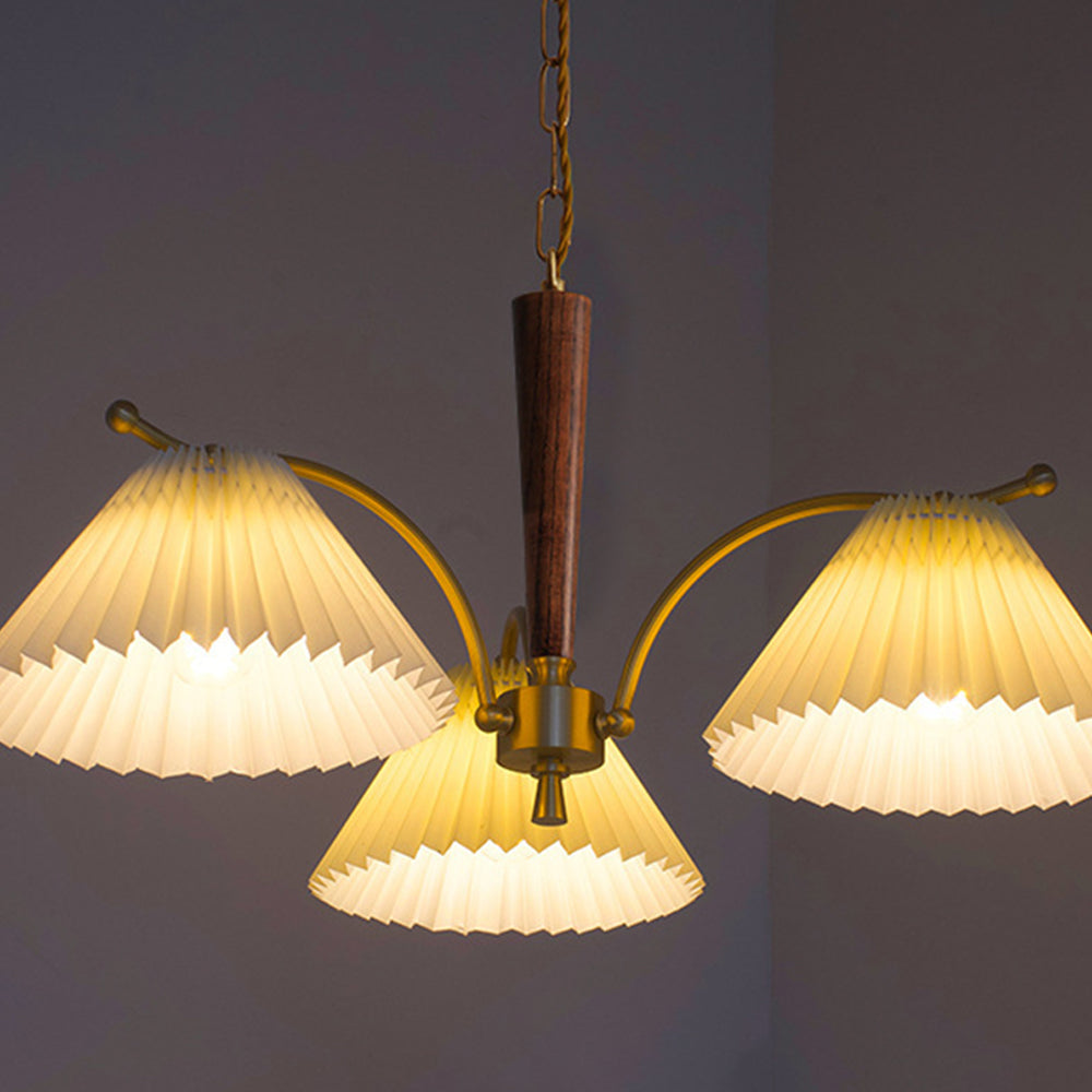 Decoration Pleated Lampshade Dining Room Chandelier Light - Cueteks
