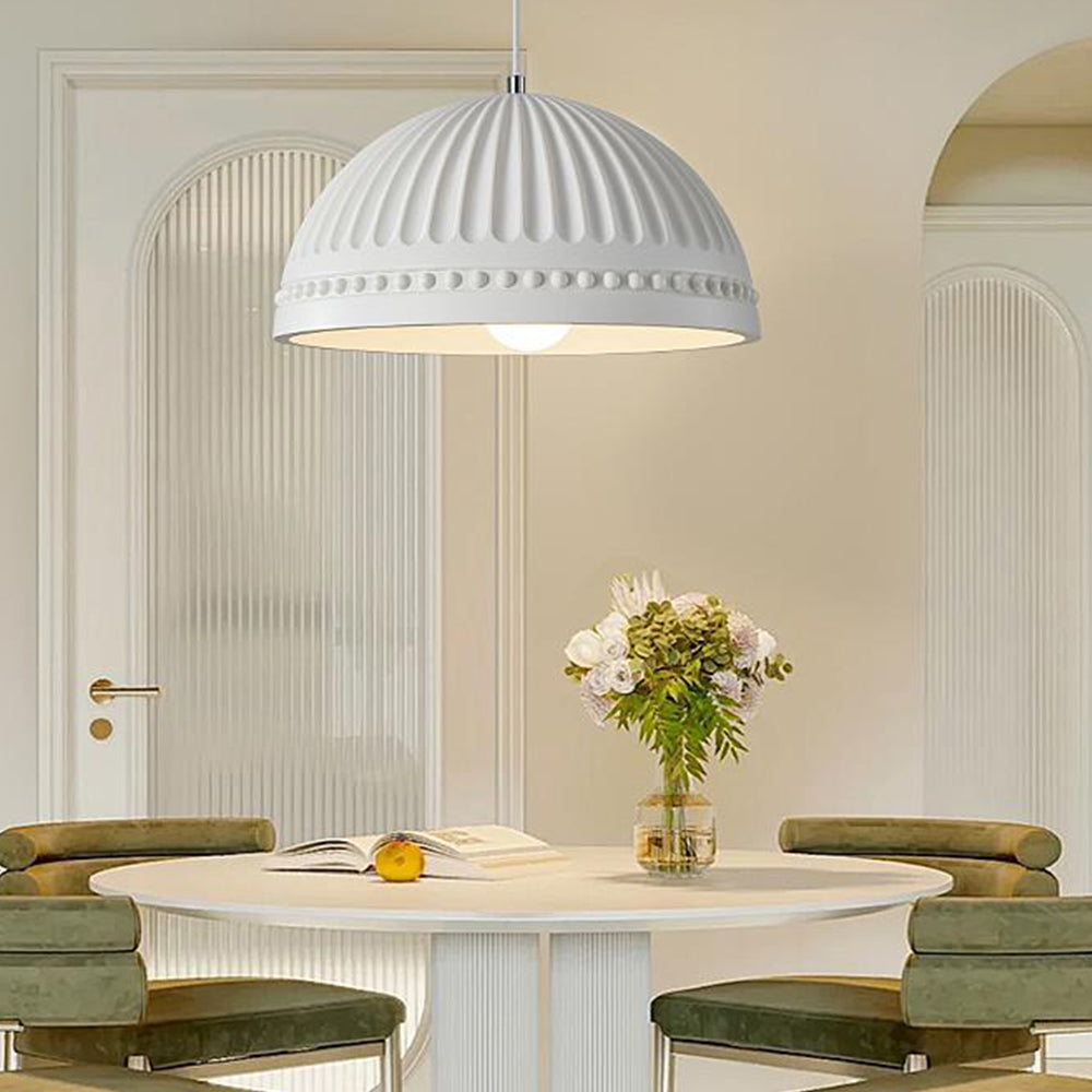 Cream Style Resin Creative Pendant Light - Cueteks