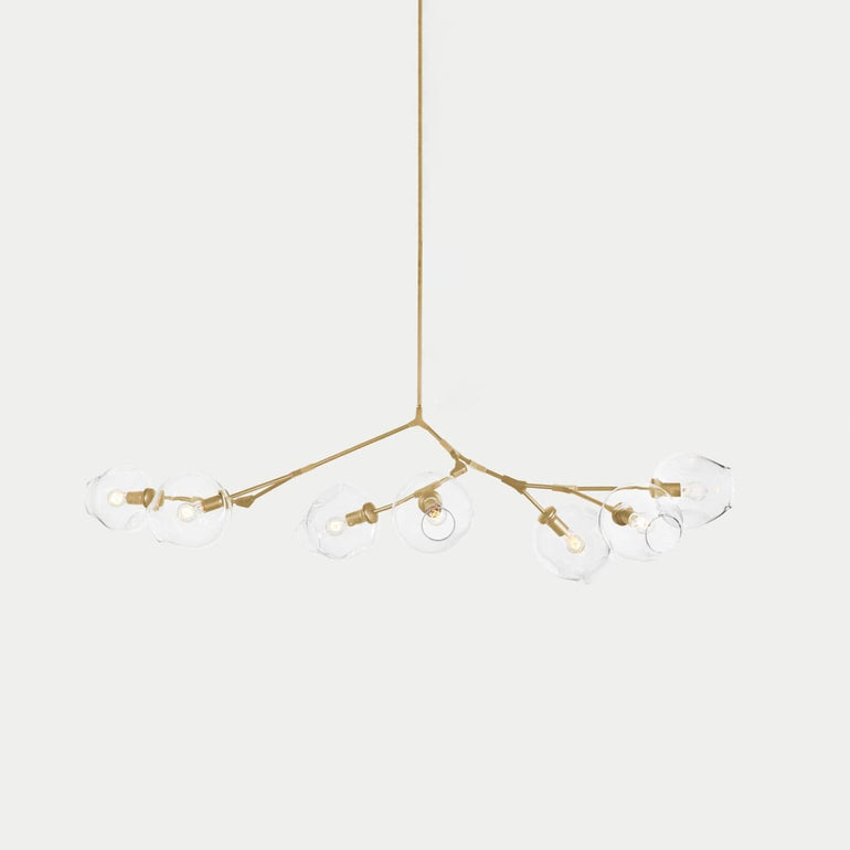 Branching Bubble Glass Ball Chandelier for Living Room - Cueteks
