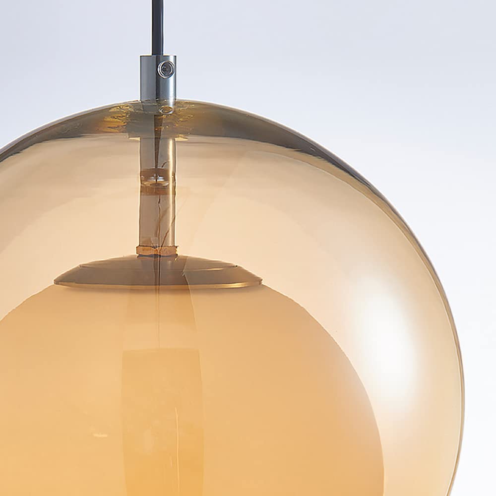 Vintage Orange Bauhaus Glass Pendant Light - Cueteks