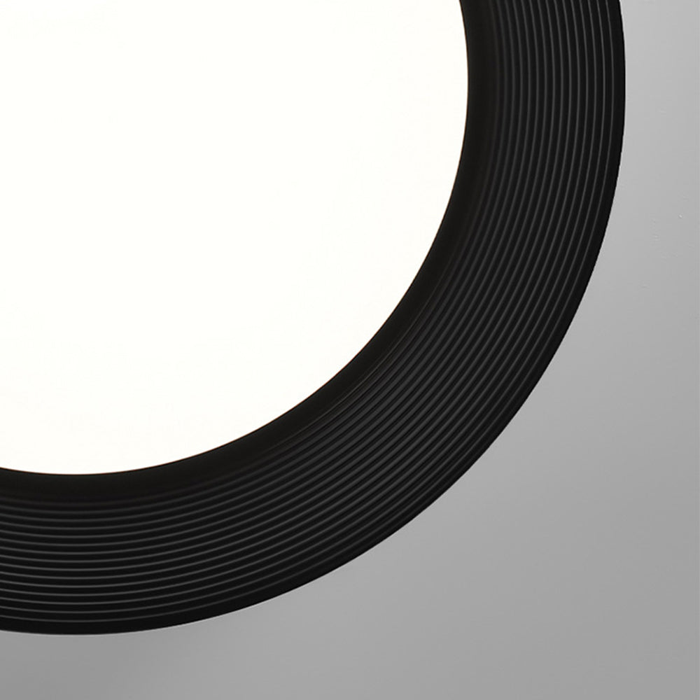 Modern LED Metal Ceiling Lamp Flush Mount Black Ceiling Light - Cueteks
