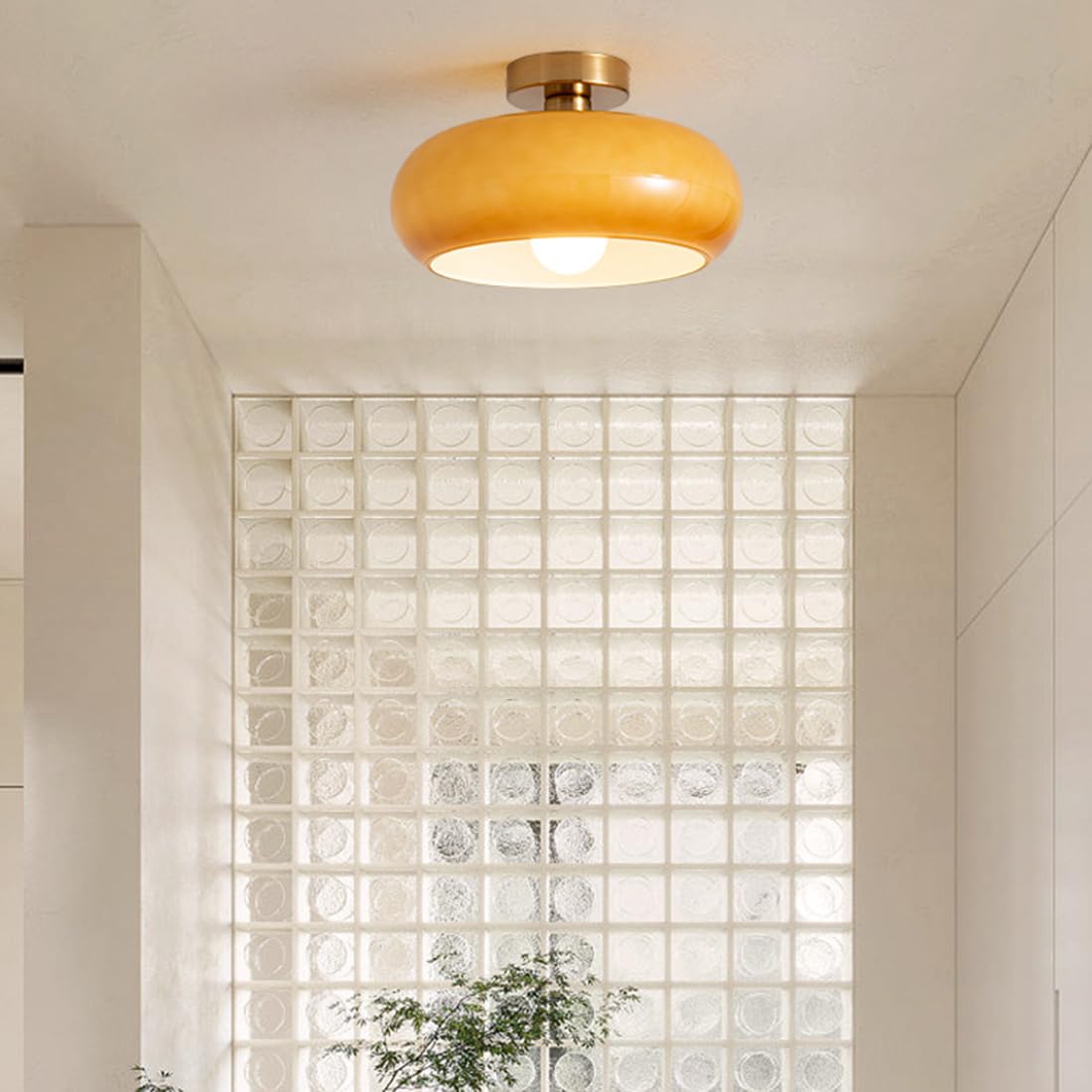 Vintage Round Glass Ceiling Lights - Cueteks