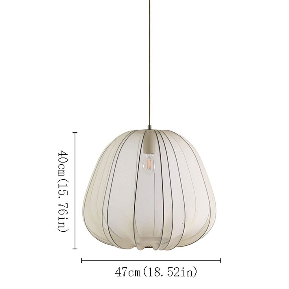 Nordic 1-Light Fabric Lampshade Shade Pendant Lamp - Cueteks