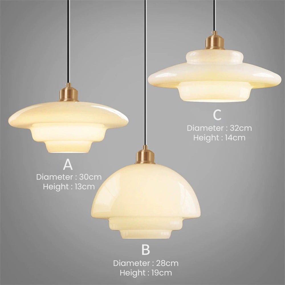 Nordic Minimalist Glass Pendant Light - Cueteks