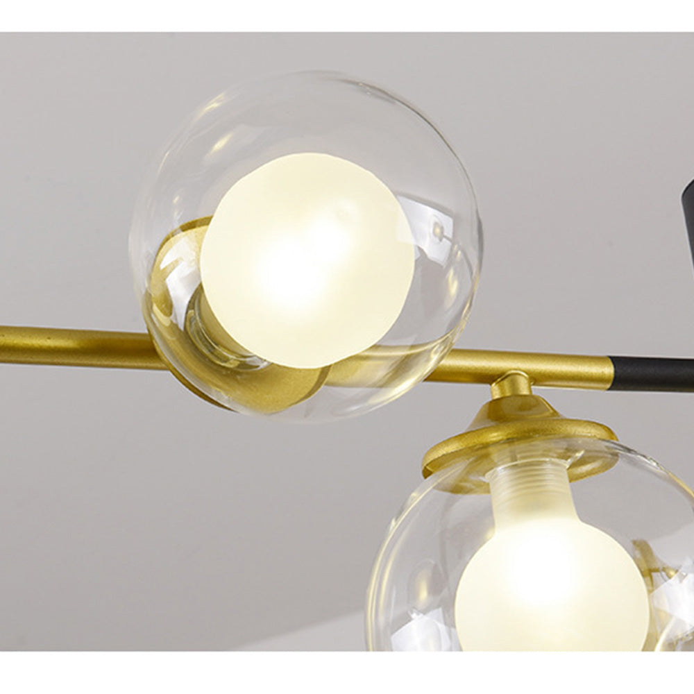Brass Contemporary LED Chandelier Sputnik Chandelier 7-Light - Cueteks
