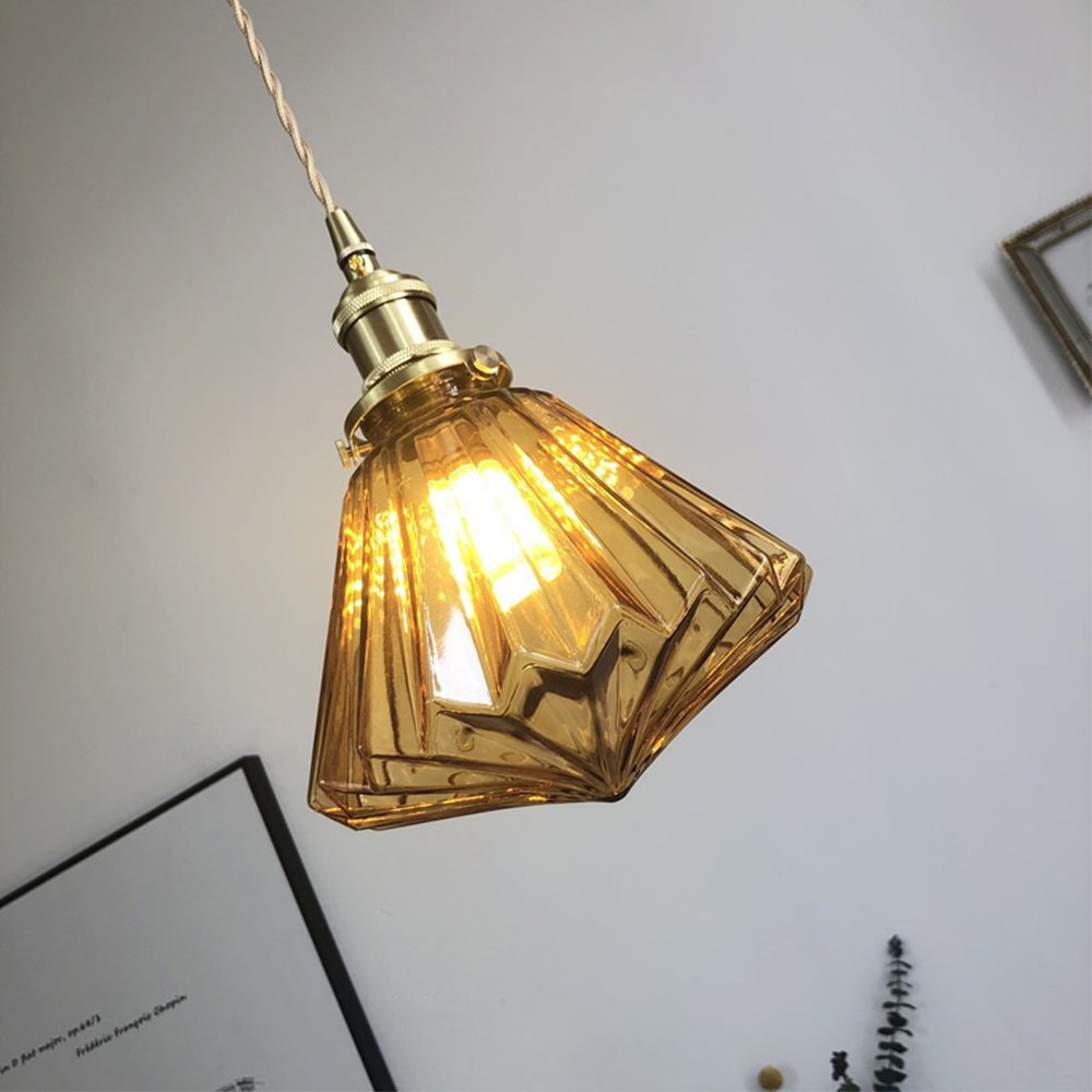 Modern Diamond Glass Pendant Lights - Cueteks
