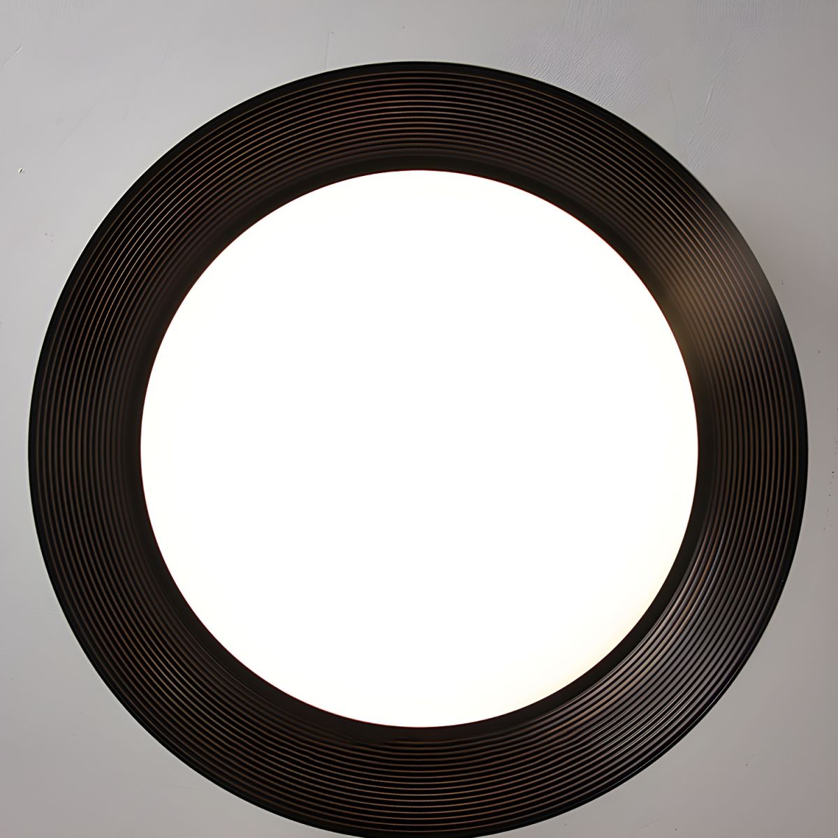 Modern LED Metal Ceiling Lamp Flush Mount Black Ceiling Light - Cueteks