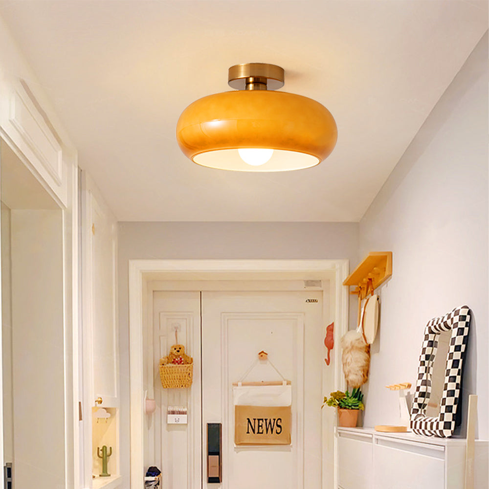 Vintage Round Glass Ceiling Lights - Cueteks