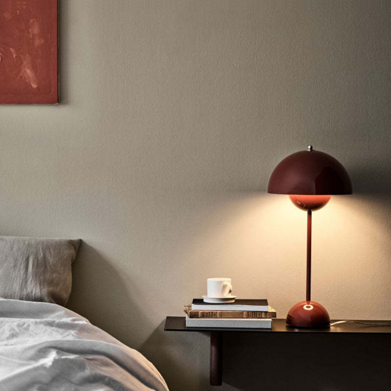 Morandi Mushroom Table Lamp, Rechargeable, Multi Colors, Metal - Cueteks