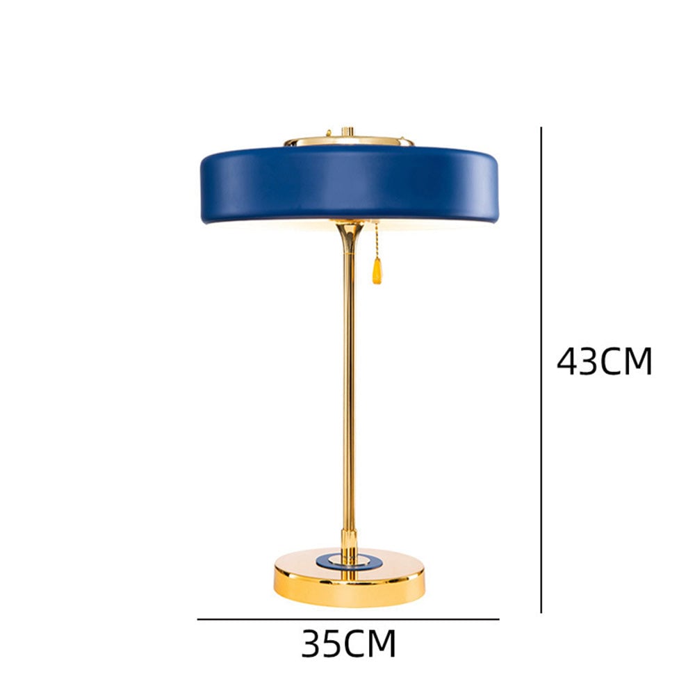 Blue Ranger lamp dimension image labelled 43 cm height and 35 cm width