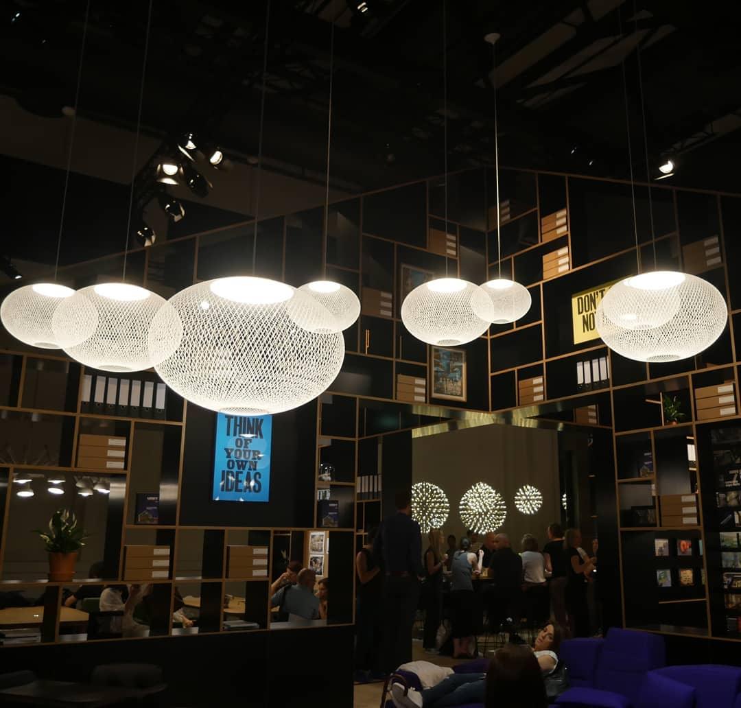 Metallic Meshwork Pendant Lamp - Cueteks
