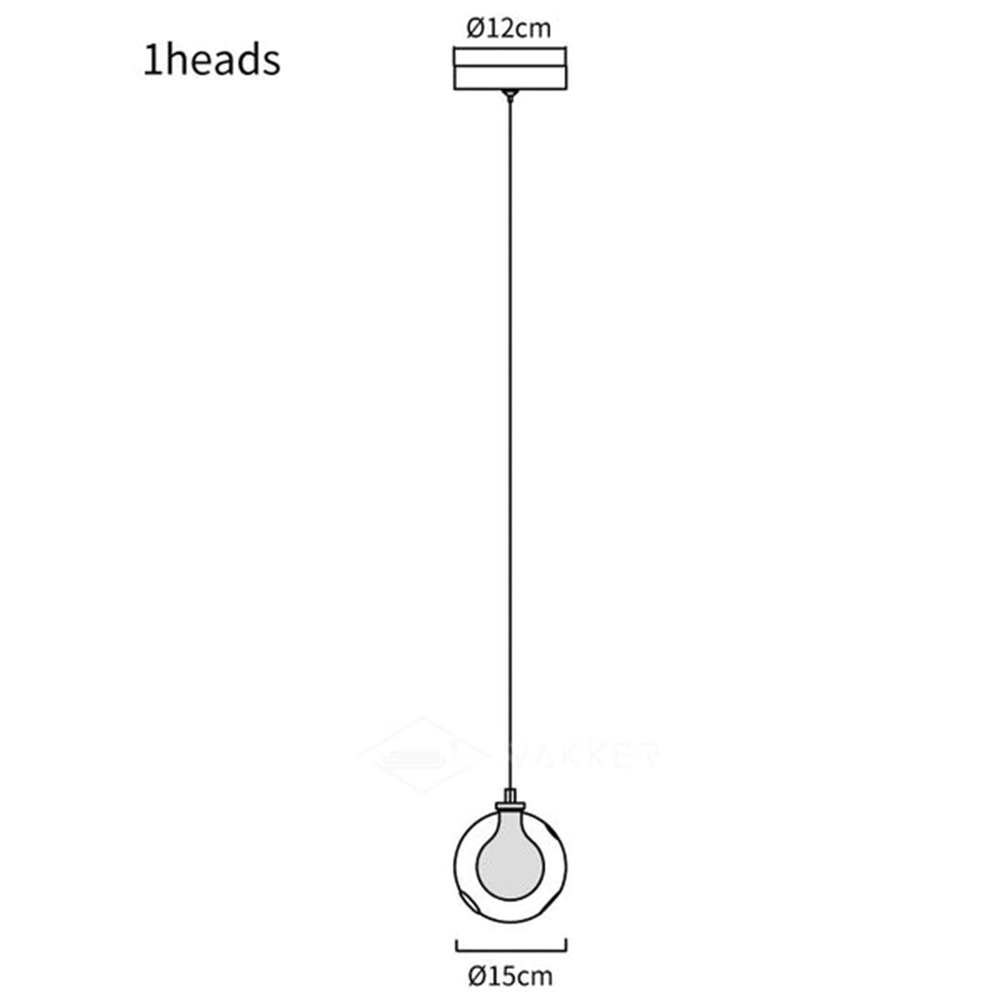 Multi-heads Glass Globe Cluster Stairway Light Pendant Light - Cueteks