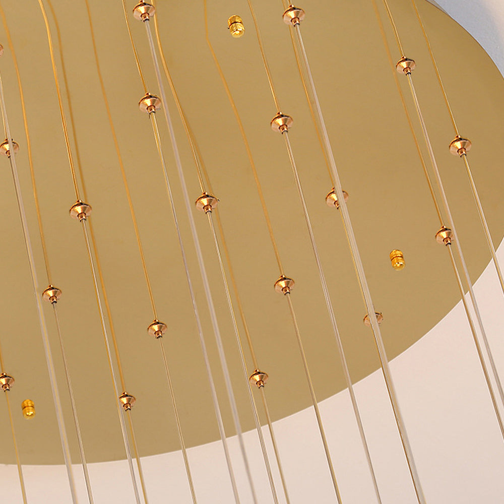 Luxury Crystal Staircase Long Chandelier - Cueteks