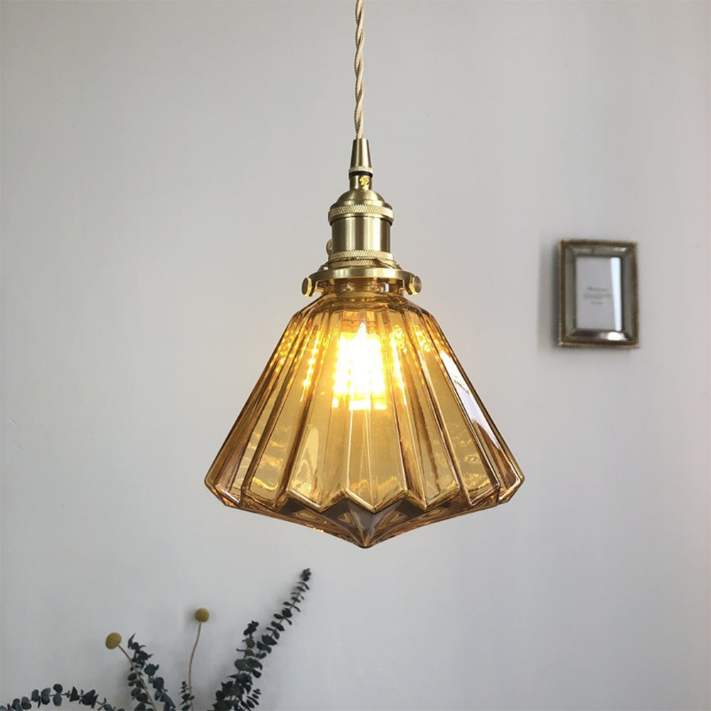 Modern Diamond Glass Pendant Lights - Cueteks