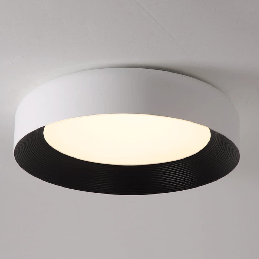 Modern LED Metal Ceiling Lamp Flush Mount Black Ceiling Light - Cueteks